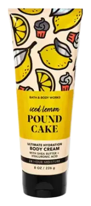 Bath & Body Works Ultimate Hydration Body Cream Iced Lemon Pound Cake