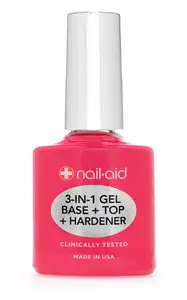 Nail-Aid 3-in-1 Gel Base + Top Coat + Hardener