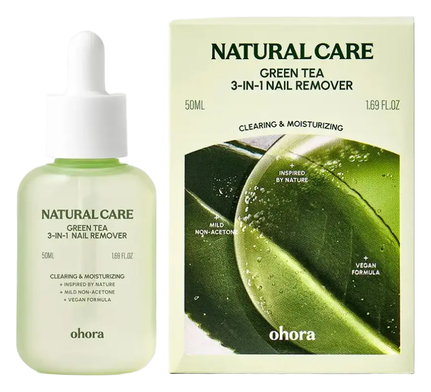 ohora Natural Care Green Tea 3-In-1 Nail Remover