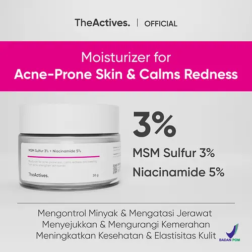 TheActives Acne Gel MSM Sulfur 3% + Niacinamide 5%