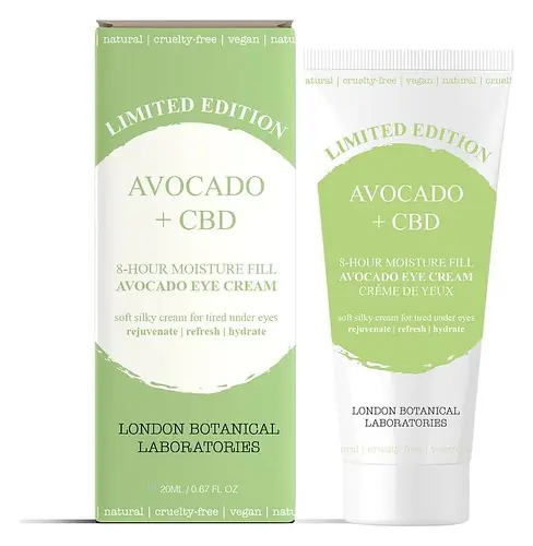 London Botanical Laboratories Avocado + CBD 8-Hour Moisture Fill Eye Cream