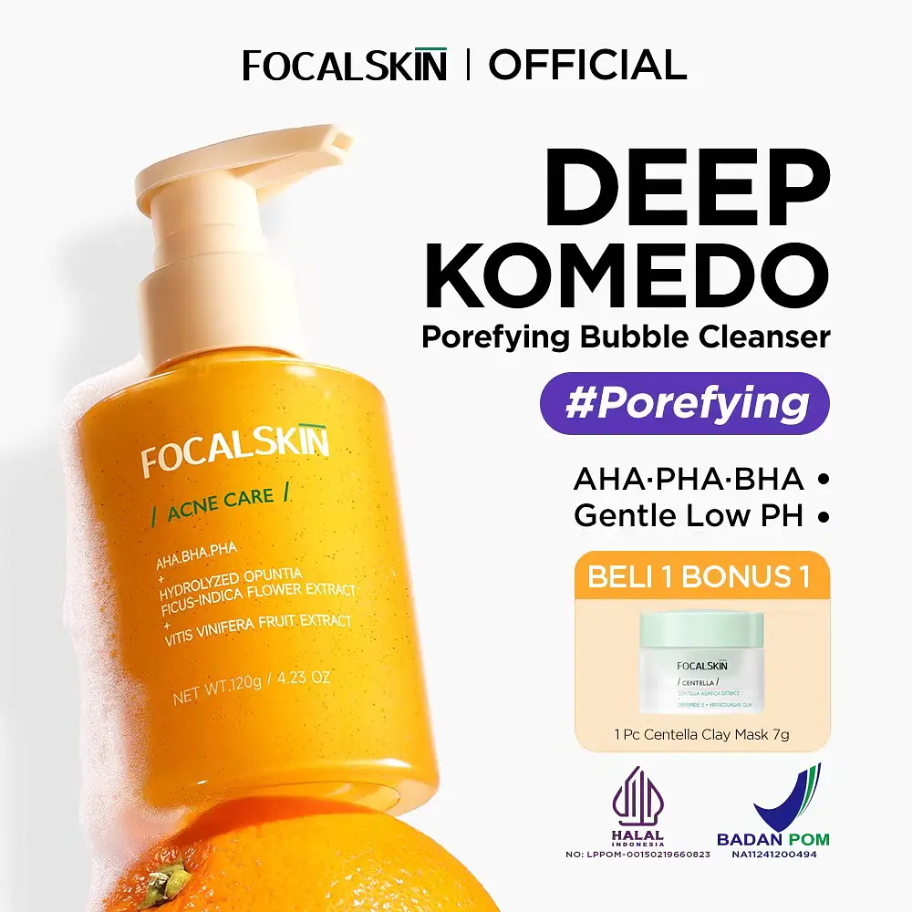 Focalskin Porefying Bubble Cleanser Facial Wash Blackheads 120g