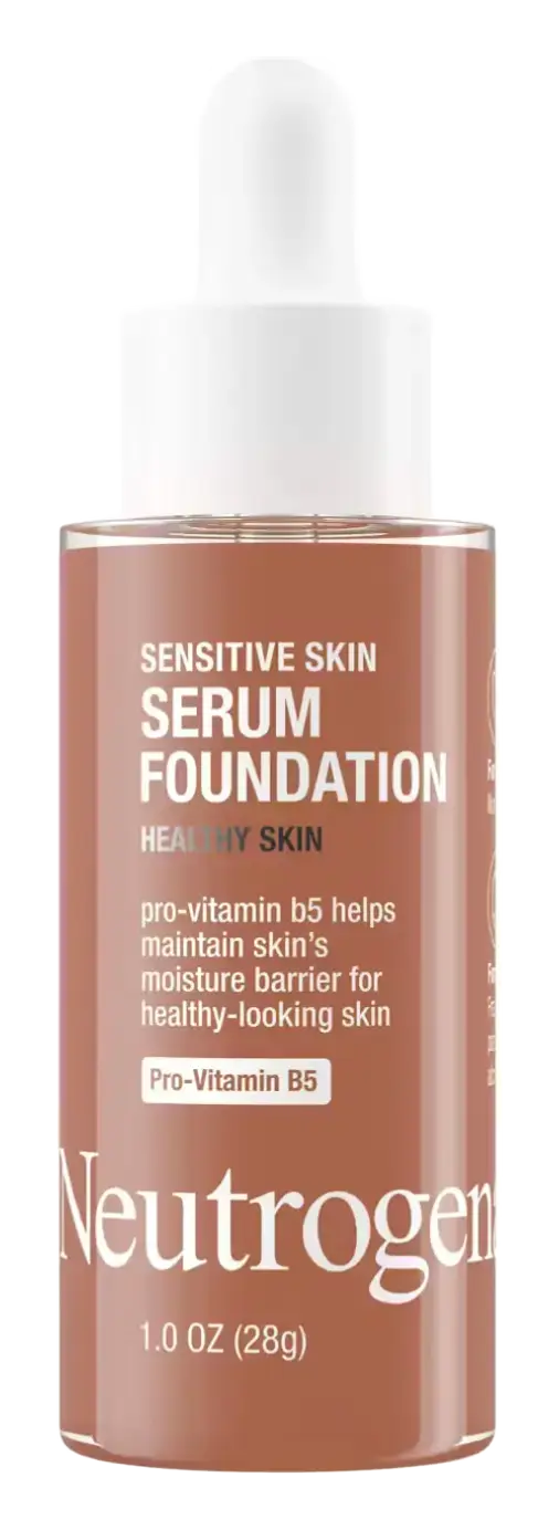 Neutrogena Sensitive Skin Serum Foundation with Moisturizing Vitamin-B5 Deep 01