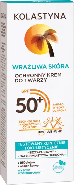 Kolastyna Ochronny Krem Do Twarzy SPF 50+