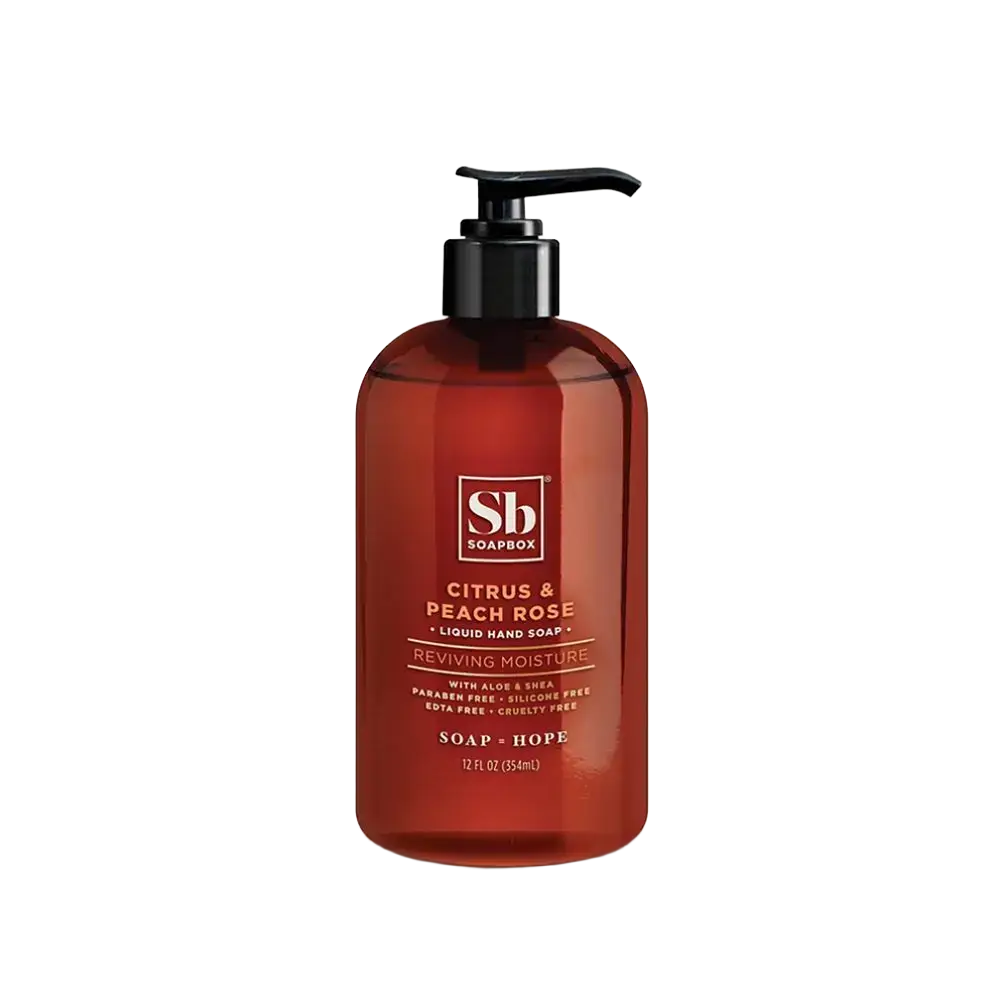 Soapbox Citrus & Peach Rose Reviving Moisture Liquid Hand Soap