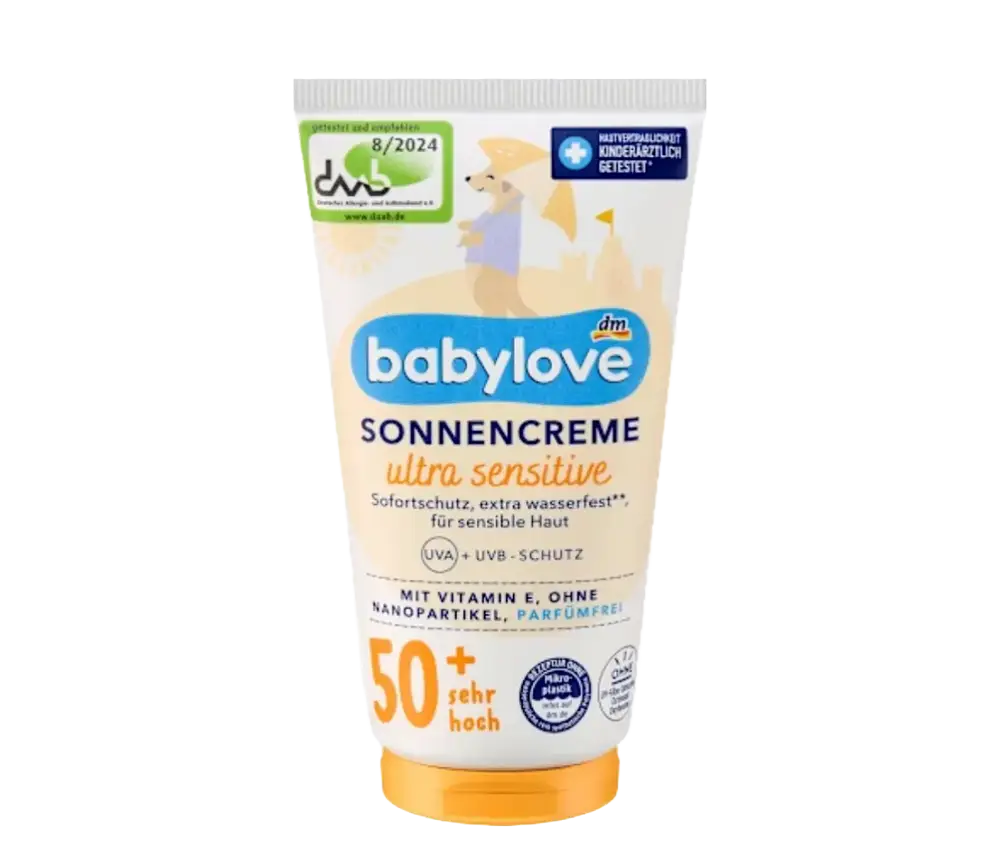 babylove dm Sonnencreame Ultra Sensitive SPF 50+