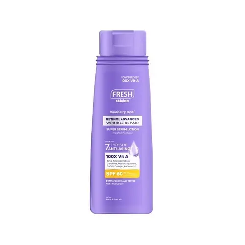 Fresh Skinlab Blueberry Acai Retinol Advanced Wrinkle Repair Super Serum Lotion SPF 60
