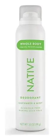 Native Whole Body Deodorant Spray Cucumber & Mint
