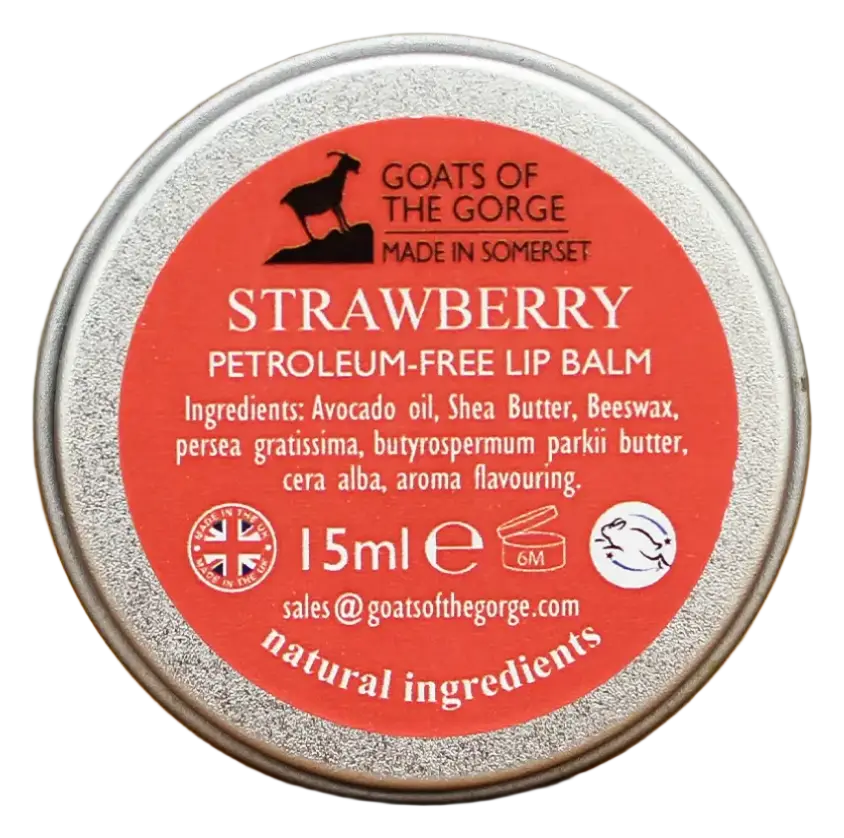 Goats of the Gorge Petroleum-Free Lip Balm Strawberry