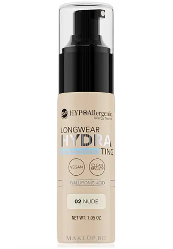 Bell Hypoallergenic Longwear Hydrating Balm Foundation 02 Nude