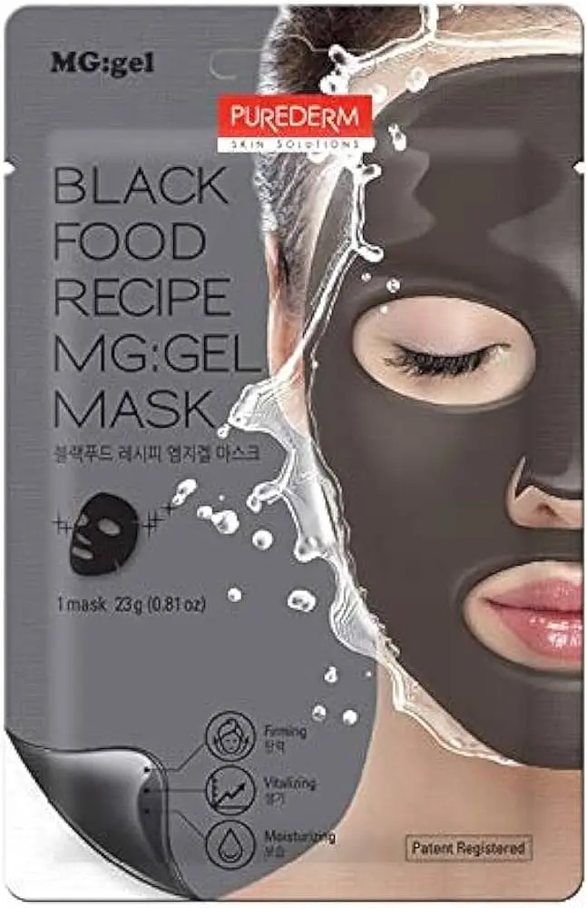 Purederm Black Food Recipe MG:Gel Mask