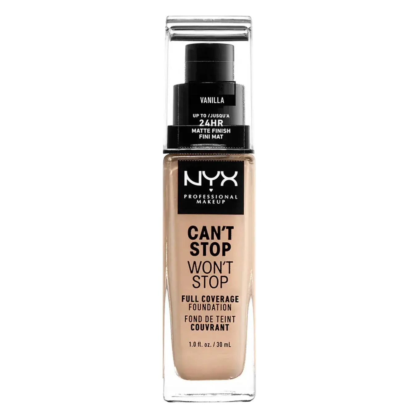 NYX Cosmetics Can't Stop Won't Stop Full Coverage Foundation 06 Vanilla