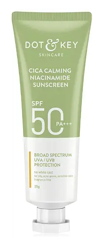 Dot & Key Skincare Cica Calming Niacinamide Sunscreen with SPF 50 PA+++