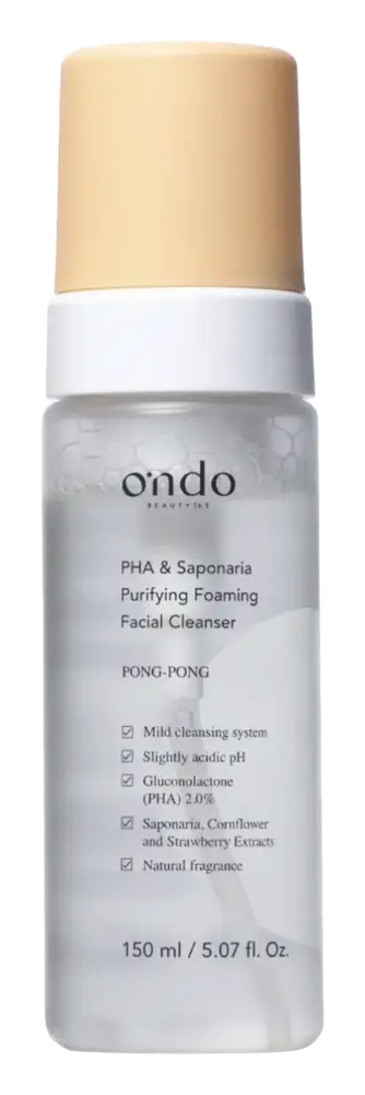 Ondo Beauty 36.5 PHA & Saponaria Purifying Foaming Facial Cleanser