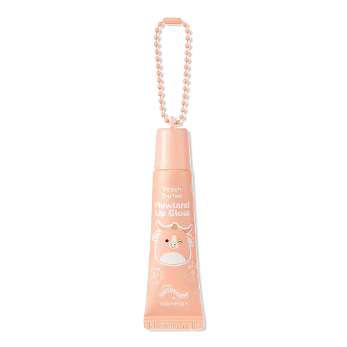 TONYMOLY Squishmallows Key Chain High Shine Lip Gloss Howland Peach Parfait