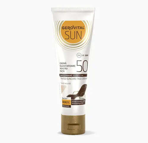 Gerovital Cremǎ Nuanțatoare pentru Față SPF 50 Sun