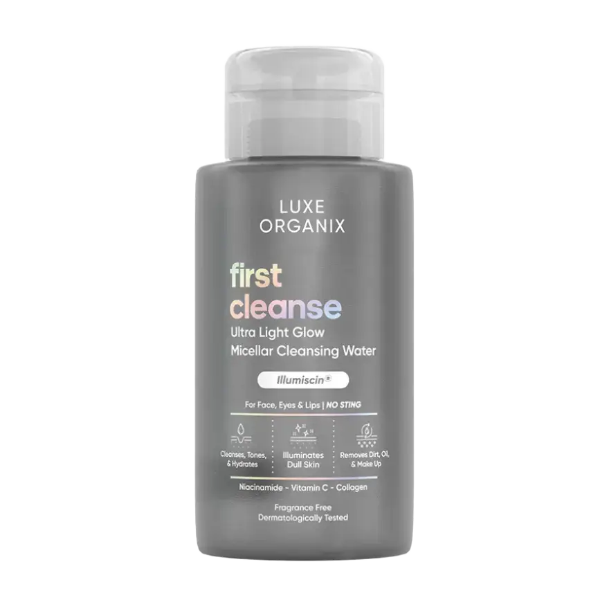 Luxe Organix First Cleanse Ultra Light Glow Micellar Cleansing Water