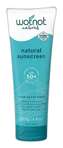 Wotnot Naturals Natural Sunscreen Clear Matte Finish SPF 50