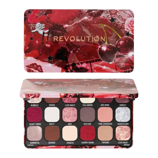 Revolution Beauty Forever Flawless Eyeshadow Palette Cherry Rebel Red