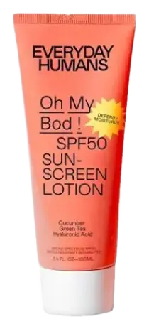 Everyday Humans Oh My Bod! SPF 50 Sunscreen Lotion