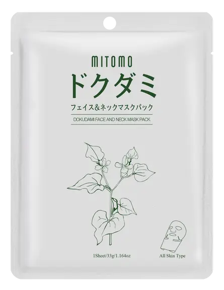 Mitomo Face And Neck Mask Dokudami