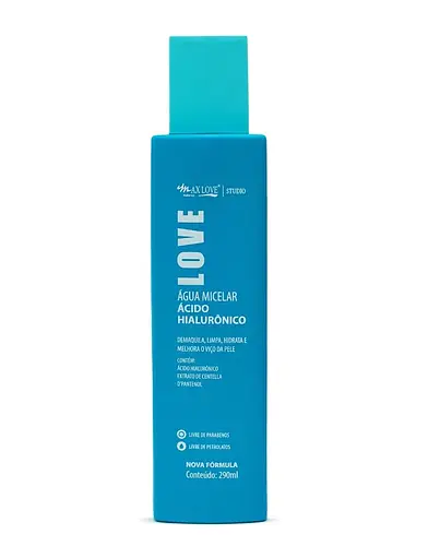 Max Love Make Up Água Micelar Ácido Hialurônico