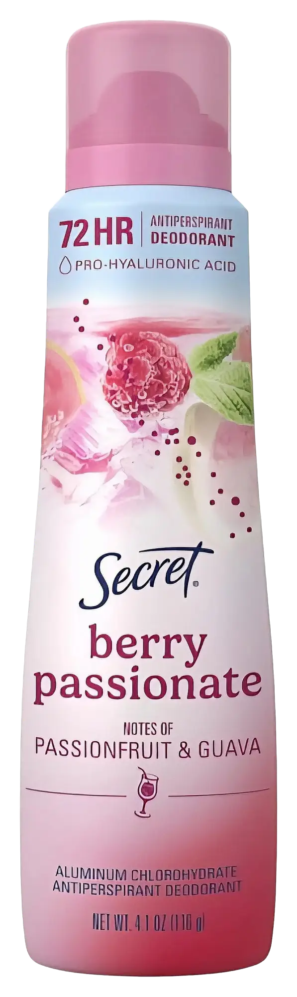 Secret 72 Hr Antiperspirant Deodorant Dry Spray Berry Passionate