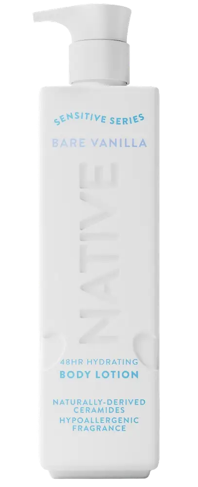 Native Sensitive Series 48Hr Hydrating Body Lotion Bare Vanilla