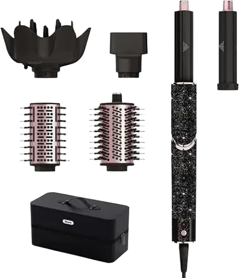 Shark Flexstyle Sparkle 5-In-1 Air Styler & Hair Dryer Black Sparkle