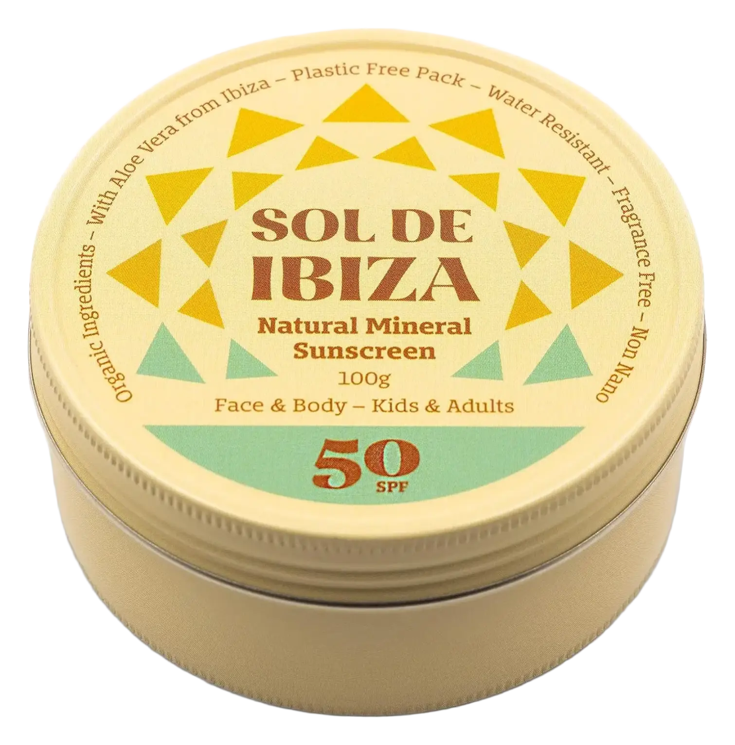 Sol De Ibiza Natural Mineral Sunscreen SPF50