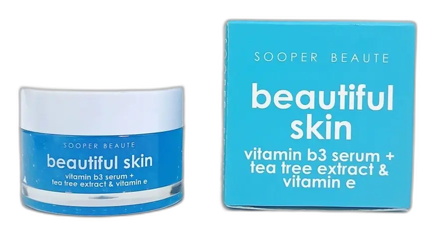 Sooper Beaute Beautiful Skin Vitamin B3 Serum + Tea Tree Extract & Vitamin E