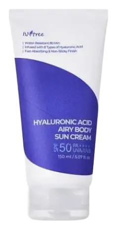Isntree Hyaluronic Acid Airy Body Suncream SPF 50