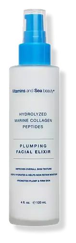 Vitamins and Sea beauty Hydrolyzed Marine Collagen Peptides Plumping Facial Elixir