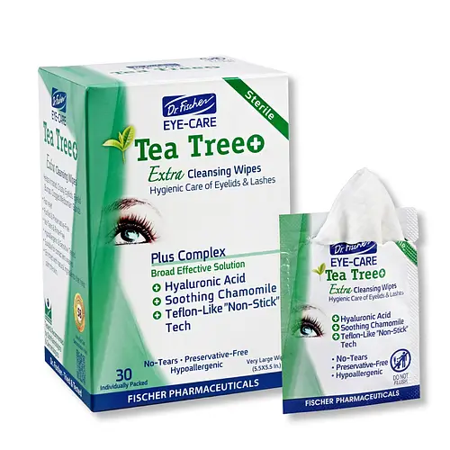 Dr. Fischer Eye Care Tea Tree+ Extra Cleansing Wipes