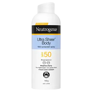 Neutrogena Ultra Sheer Body Mist SPF 50 Australia