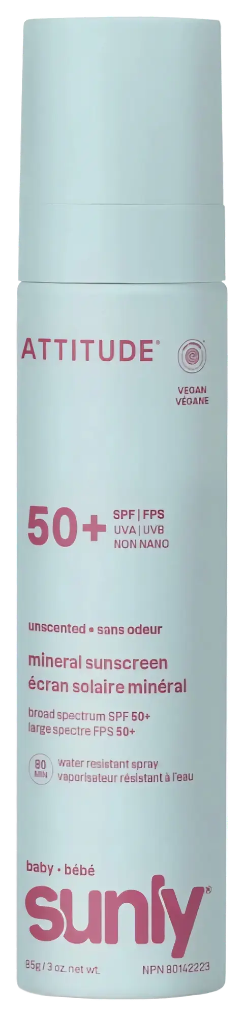 ATTITUDE Baby Mineral Sunscreen SPF 50+