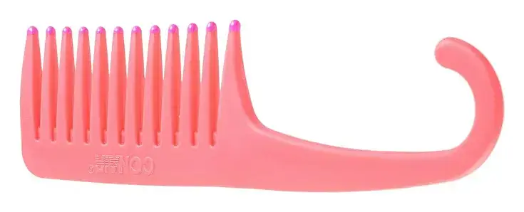 Conair Detangle & Smooth Hanging Shower Comb Pink