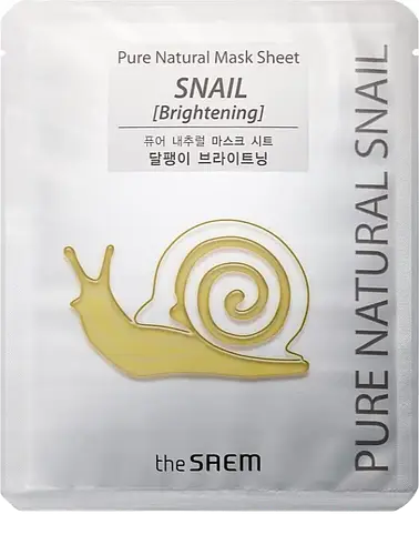 The Saem Pure Natural Mask Sheet - Snail Brightening