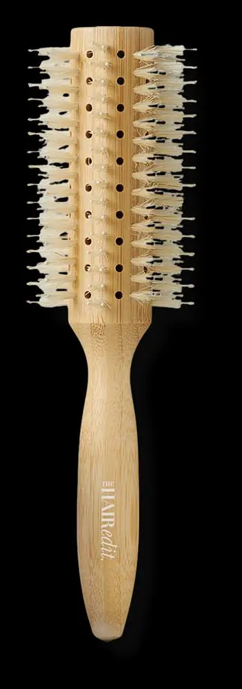 The Hair Edit Sleek Goddess Boar Bristle Bamboo Round Brush