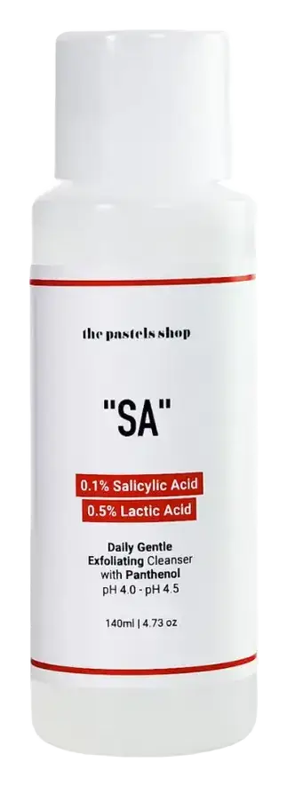 The Pastels Shop "SA" Cleanser 0.1% Salicylic Acid + 0.5% Lactic Acid