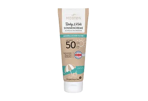 MABYEN Baby & Kids Sonnencreme Mineralischer Filter SPF 50
