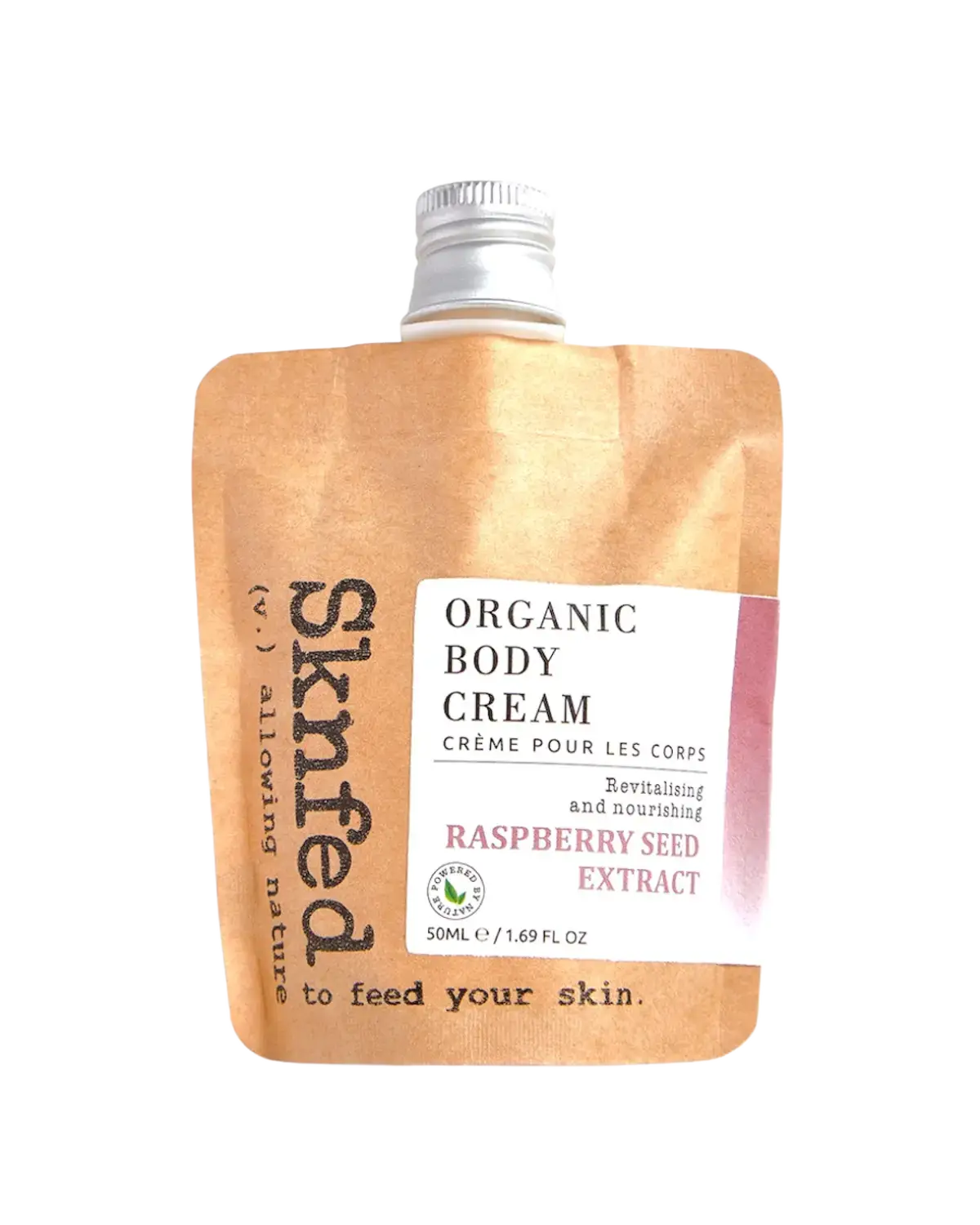 Sknfed Organic Body Cream With Raspberry Seed Extract