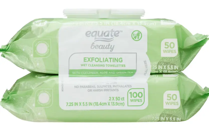 Equate Exfoliating Wet Cleansing Towelettes