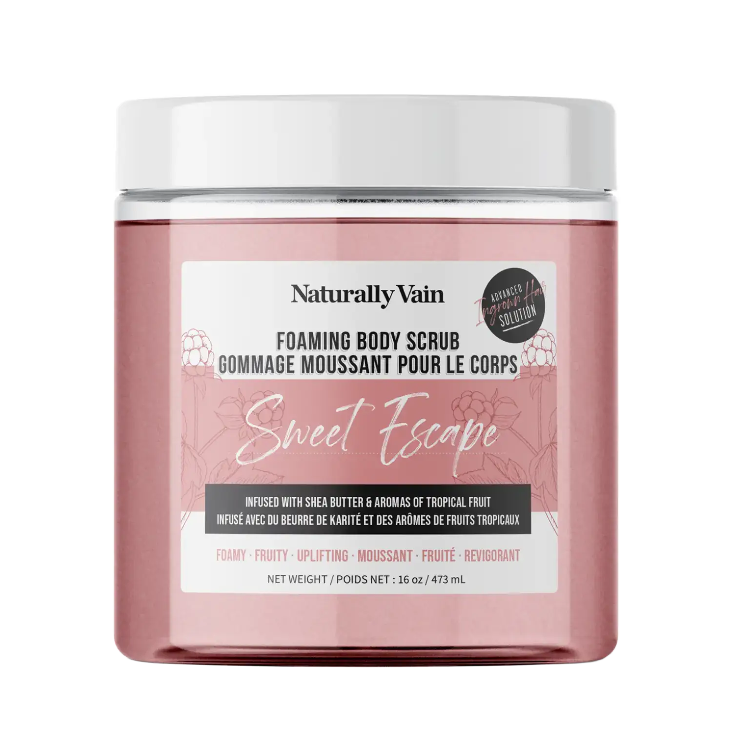 Naturally Vain Sweet Escape Foaming Body Scrub