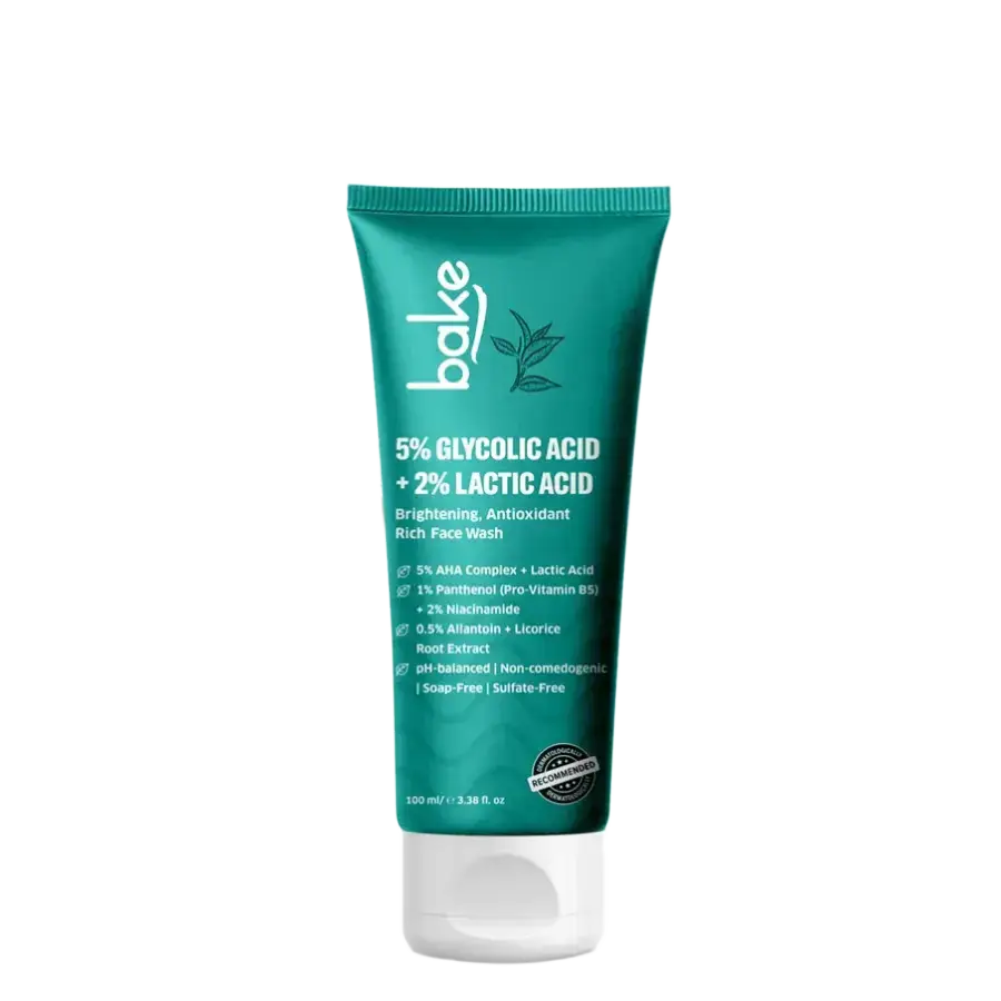 Bake 5% Glycolic Acid + 2% Lactic Acid Face Wash