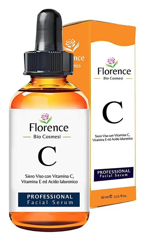 Florence Organics Siero alla Vitamina C e Acido Ialuronico