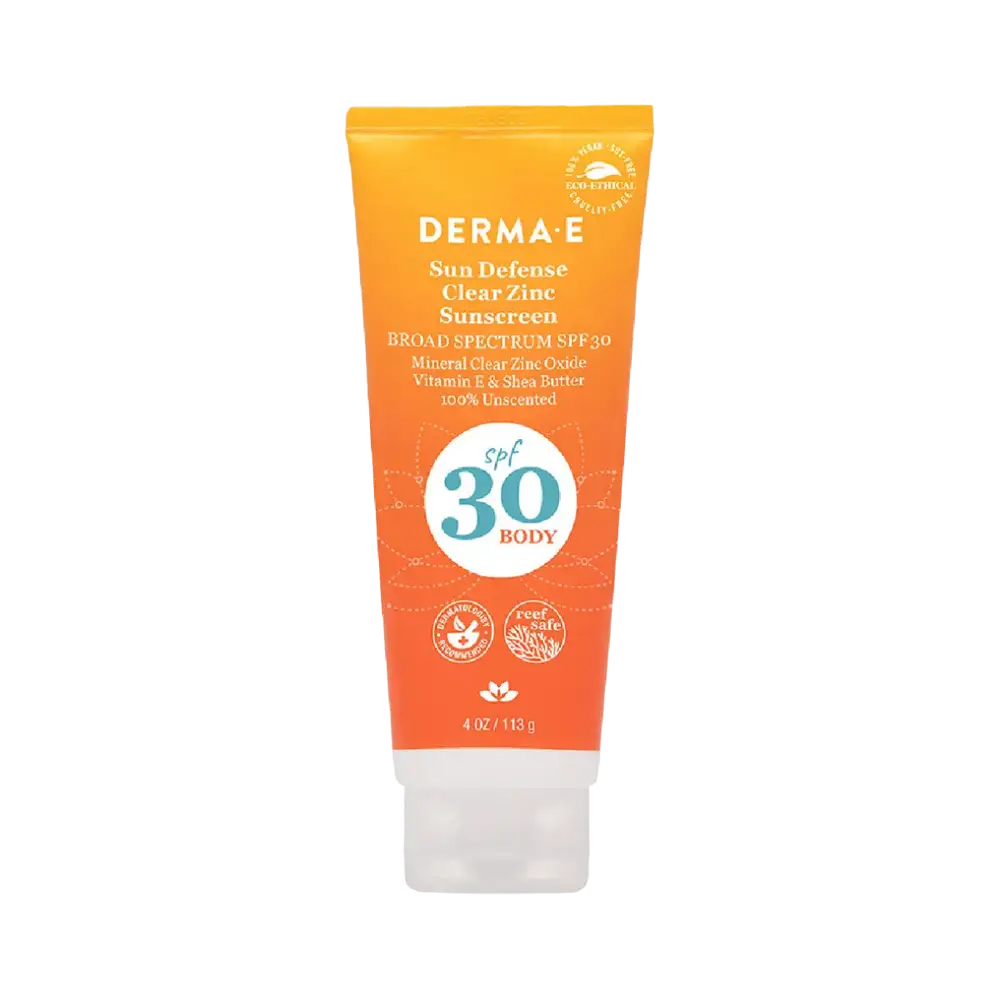 Derma E Sun Defense Clear Zinc Sunscreen SPF 30 Body