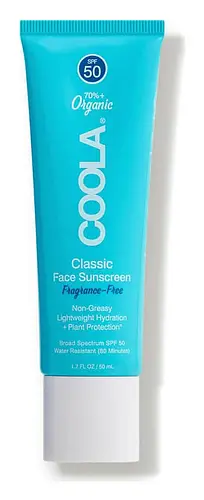COOLA Classic Face Sunscreen SPF 50 Fragrance Free