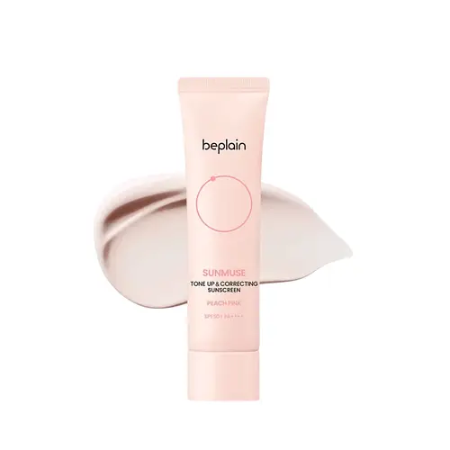 Beplain Sunmuse Tone-Up & Correcting Sunscreen Peach Pink SPF 50+