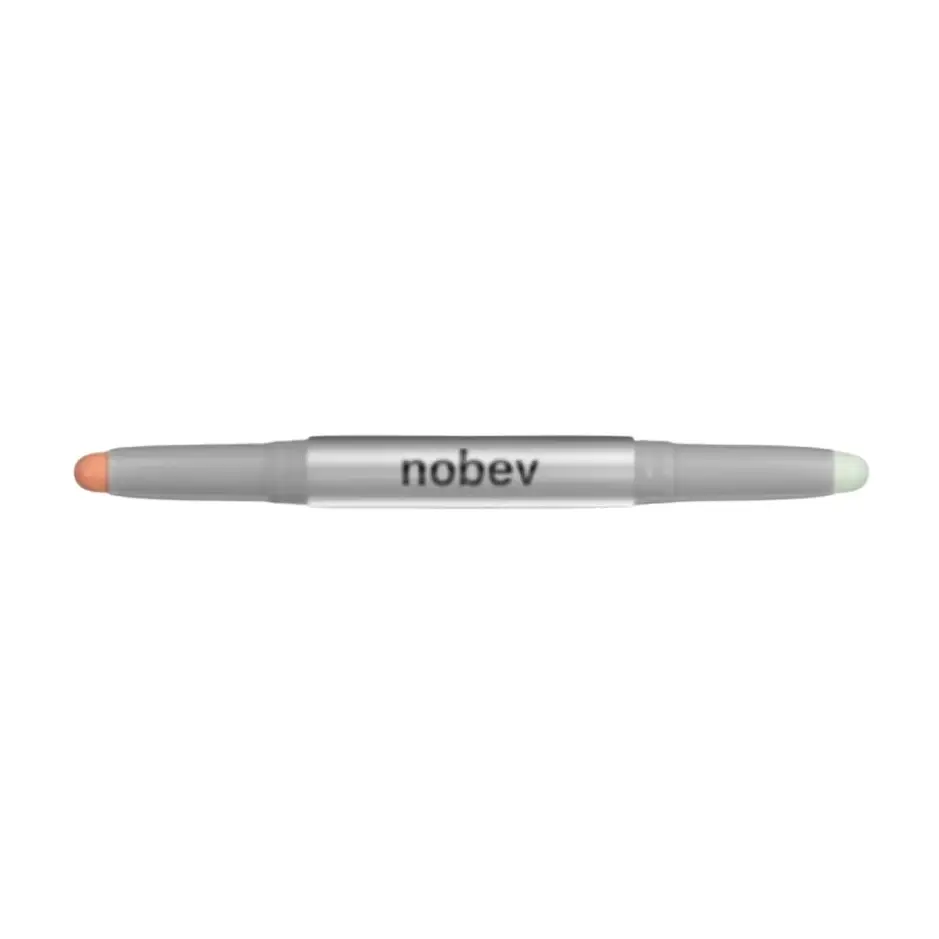 Nobev Color Corrector Soft Dual Pencil 01 Salmon Green
